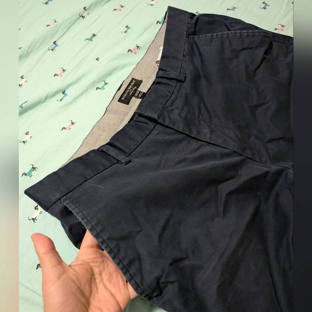 EUC Banana Republic men's tech motion Aiden Chino cotton pants,Navy blue,36x30